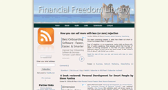 Desktop Screenshot of financialfreedomlibrary.com
